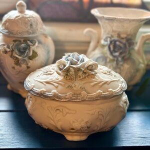 VINTAGE MCM Capodimonte Style Set